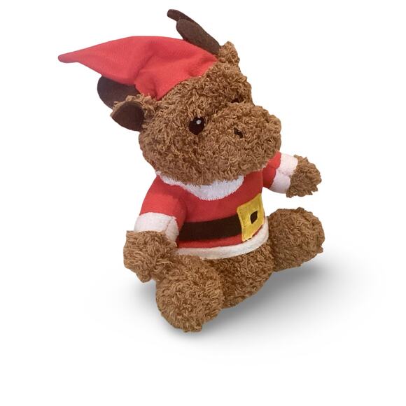 Christmas Moose Santa Plush - Picture 4 of 6